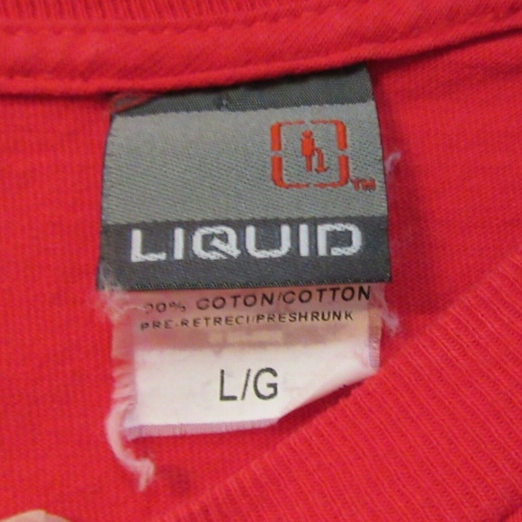 Men Large T shirt Liquid Authentic- - Picture 3 of 5